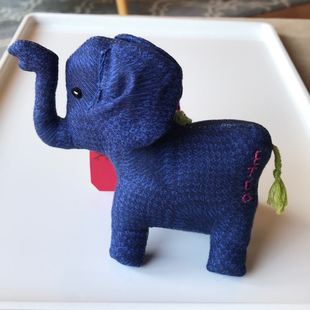 One handmade elephant 🐘 keychain ornament